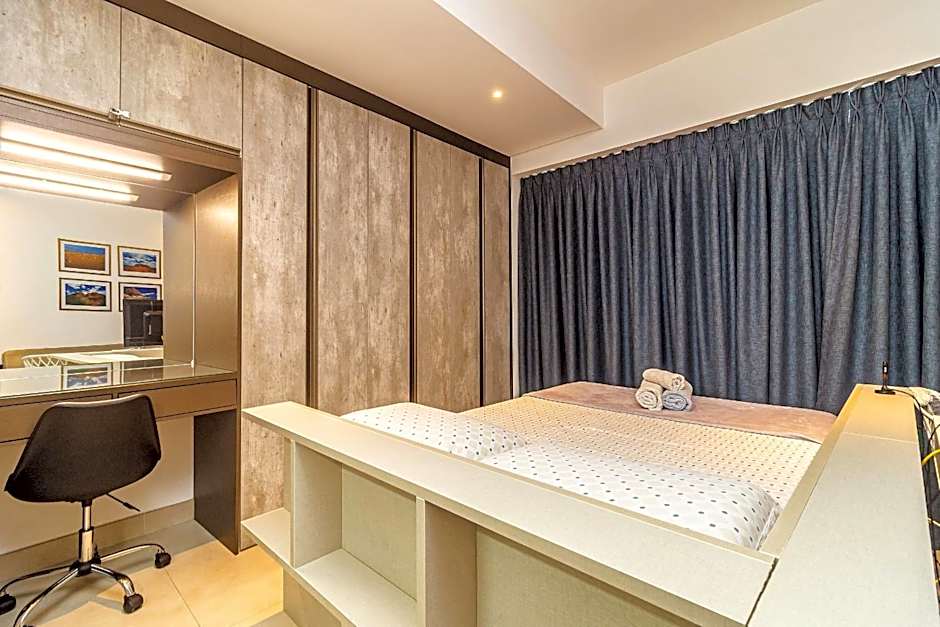 Studio moderno em condomínio de luxo pé na areia