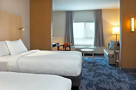 Queen Suite with Two Queen Beds and Sofa Bed