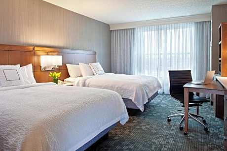 Queen Room with Two Queen Beds and Roll-in Shower - Mobility and Hearing Accessible