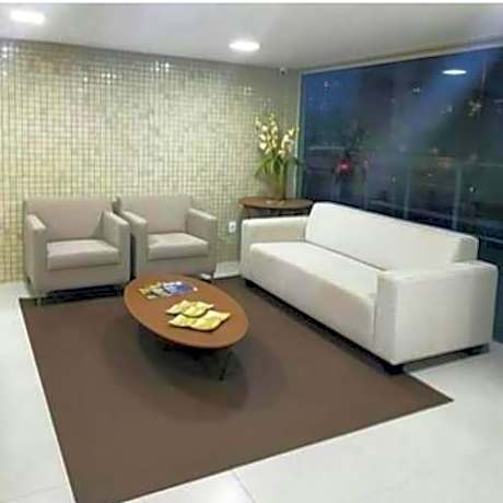 Confortável Flat com piscina de borda infinita na cobertura