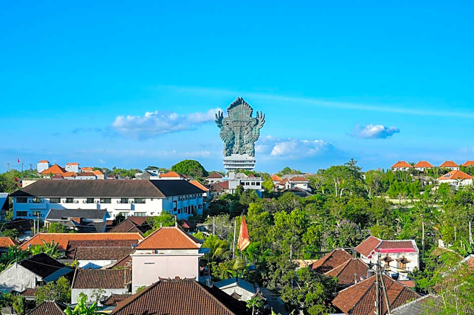 Murna Villa 3, A modern Balinese wooden house 360 GWK view