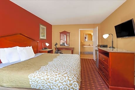 1 King Bed Mobility Accessible Room Smoking
