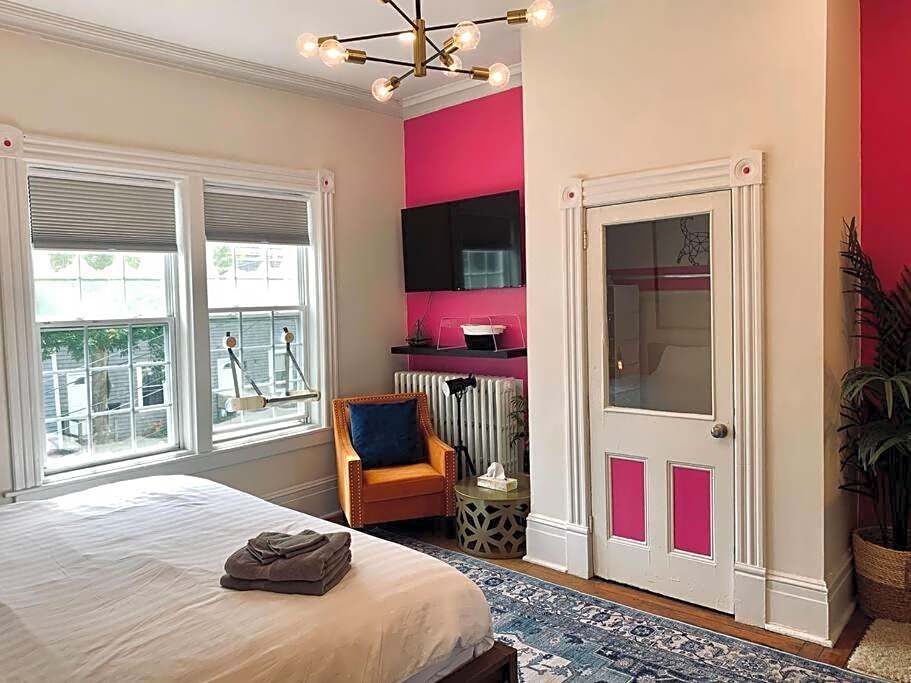 Pet-Friendly Space #3 at Doggy Digs, King Bed and Office