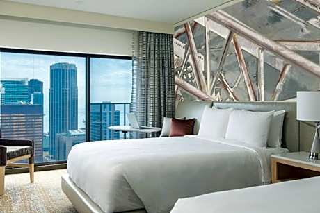 Club level, Guest room, 2 Double, City view, High floor