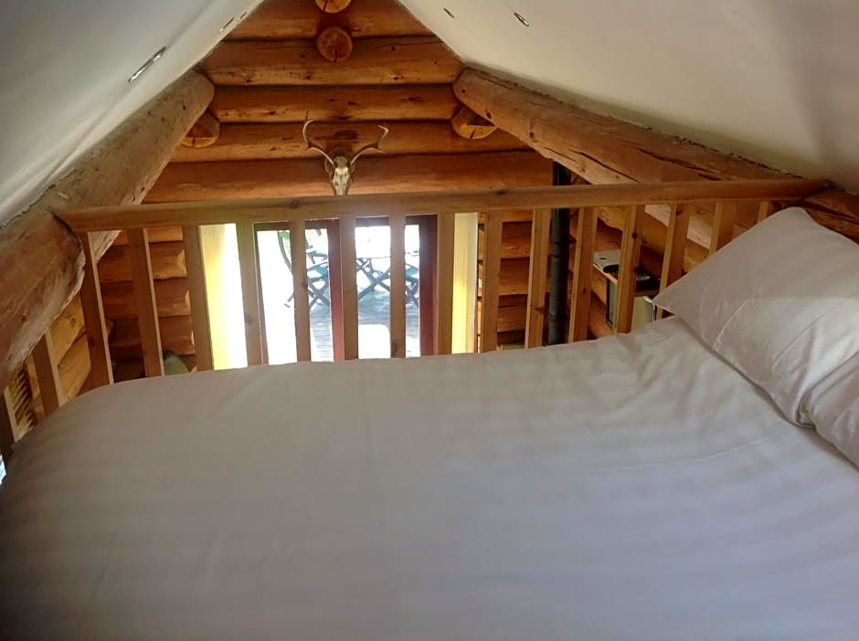 lyne view, log cabin