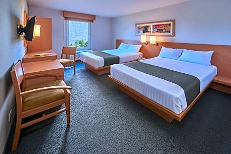 TWO DOUBLE BEDS