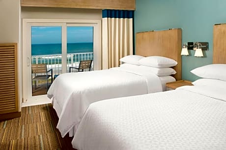 Suite, 2 Queen, Sofa bed, Oceanfront, Balcony