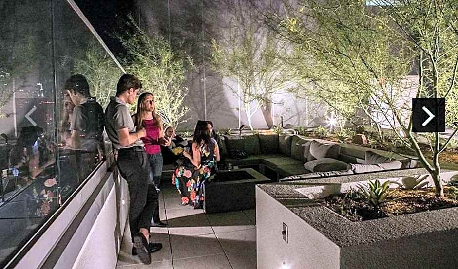 Downtown Los Angeles Skyline balcony view Modern Penthouse