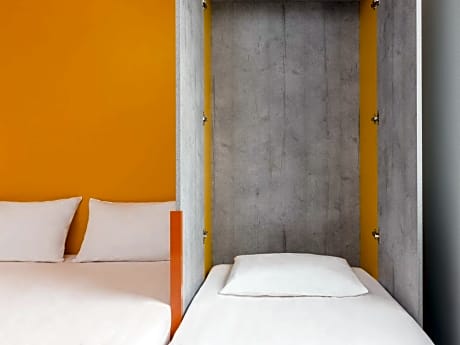 Triple Room with One Double Bed and One Bunk Bed