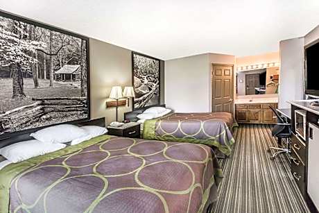 2 Double Beds Smoking
