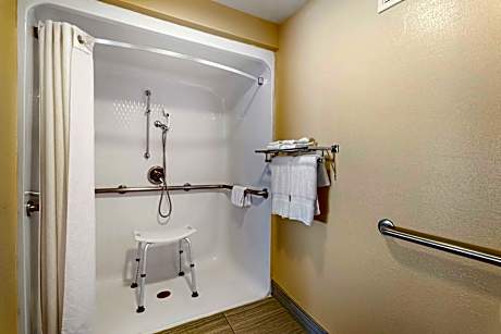 1 King Bed, Mobility Accessible, Roll In Shower, Non-Smoking, Continental Breakfast