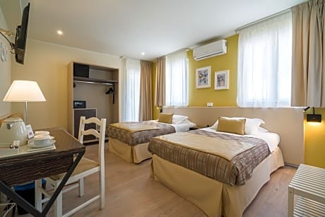Family Room with French Beds and Mountain View