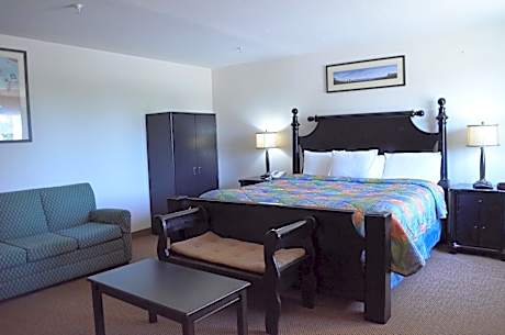 Efficiency 1 King Bed Non Smoking Room With Free Breakfast, Free Wi-Fi,  Kitchenette And Refrigerato