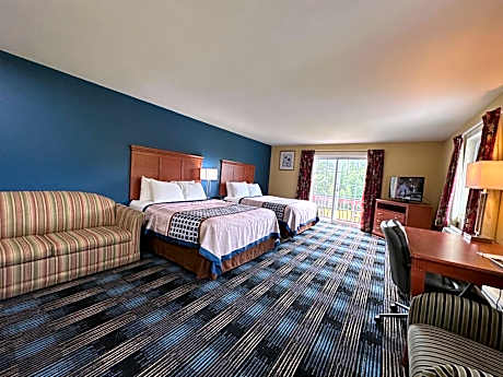 Deluxe Queen Room with Two Queen Beds with Sofa Bed- Non-Smoking