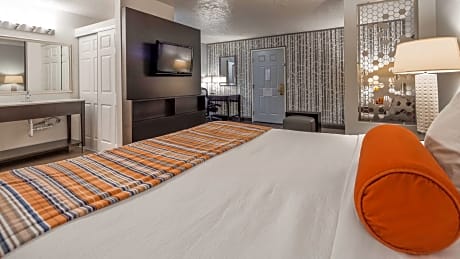 Suite King Bed Mobility Accessible Roll In Shower Sofabed Microwave Fridge Wi-Fi NSMK Full Breakfast