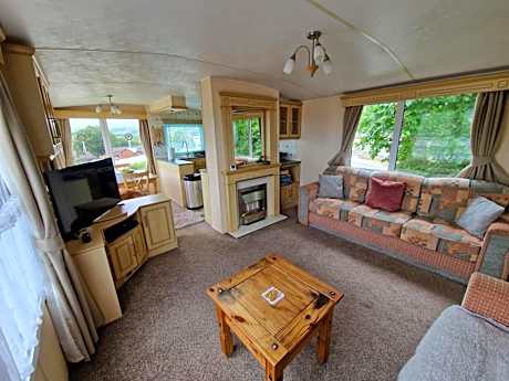 Haven on the Hill 2 Bed Caravan with Town Views of Aberystwyth