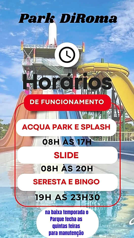 Piazza diRoma acesso diRoma Acqua Park gratuito Star Temporada