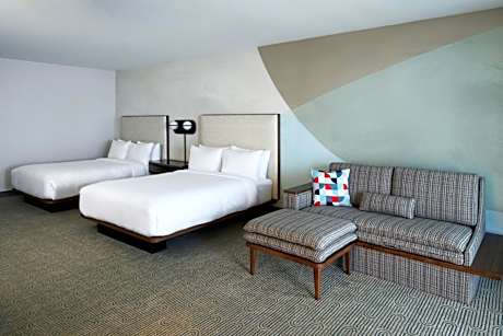 Larger Queen Room with Two Queen Beds and Sofa Bed