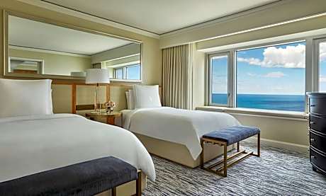 Double Room with Two Double Beds and Lake View