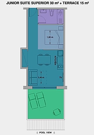 Superior Junior Suite with Pool View