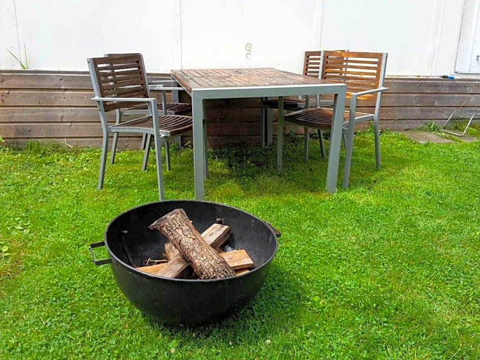 Boathouse Amsterdam with bikes