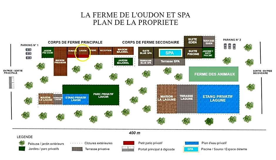 Chambres d'Hôtes et Suites à La Ferme de l'Oudon & SPA