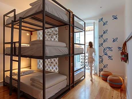 Bed in 9-Bed Female Dormitory Room