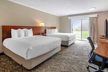 Queen Room with Two Queen Beds and Terrace - Non-Smoking (Stairs Required)