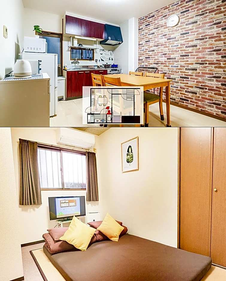 1 Tatami Bedroom! Direct KIX & Namba & Umeda access! DoumoTengachaya DT01