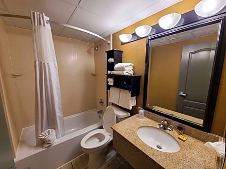 Suite-2 Queen Beds, Non-Smoking, Sofabed, Whirlpool, Microwave, Refrigerator, High Speed Internet Ac