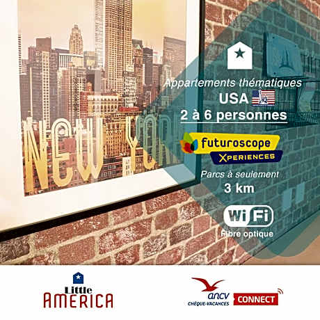 Little America - Appart Hôtel 3km Futuroscope