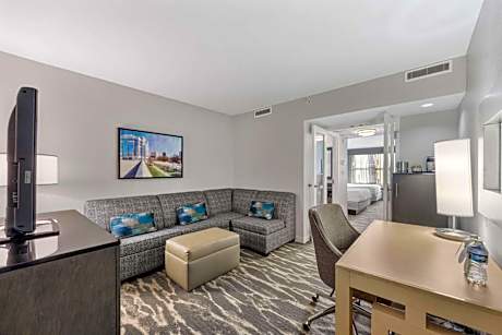 Two-Room Queen Suite with Sofa Bed and Courtyard View - Non-Smoking