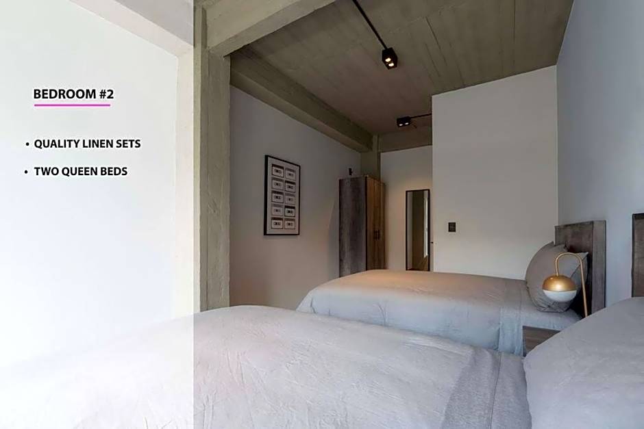 P402 Private balcony Apt 3Bdrm 2bth AC Rooftop