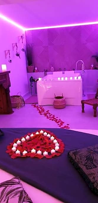 Gîtes Mas des rochers - Romance tropicale avec Spa