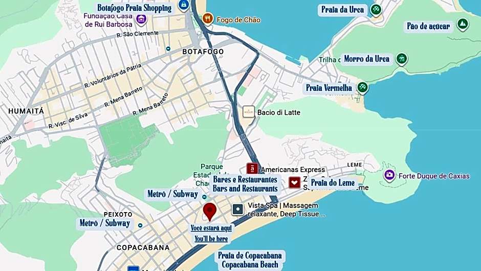 Varanda vista mar Copacabana