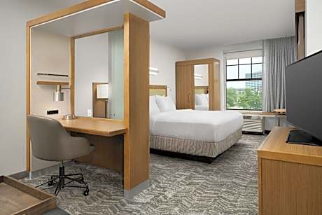King Studio with Trundle Bed and Roll-in Shower - Mobility and Hearing Accessible