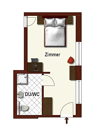 Standard Double Room - Ground Floor