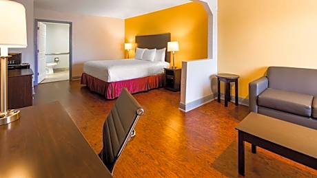 King Suite with Roll-In Shower and Separate Living Area - Disability Access/Non-Smoking