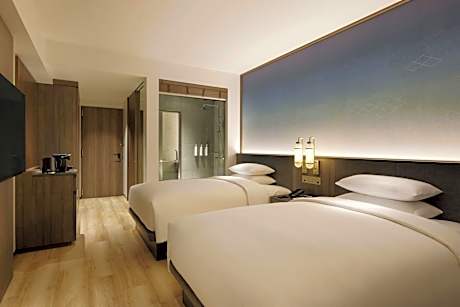 Superior Double Room with Two Double Beds and City View