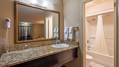 1 King Bed, Smoking Room, High Speed Internet Access, Coffee Maker, Hairdryer, Iron And Ironing Boar