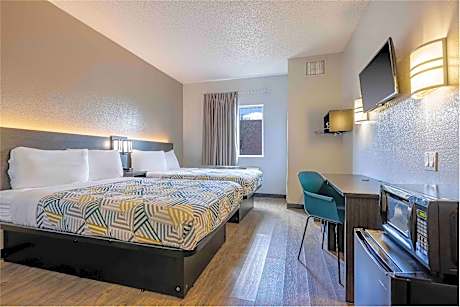 2 Full Beds | Mini Fridge