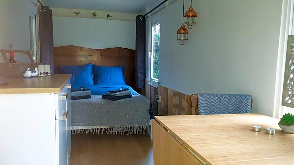 Pipowagen Bed bij Bos