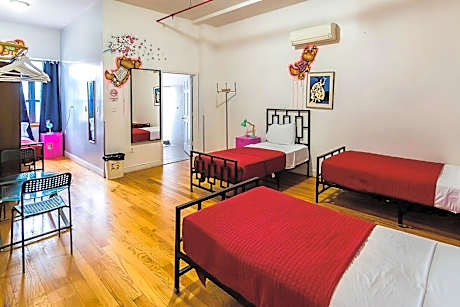 Single Bed in 4-Bed Female Dormitory With Private Bathroom