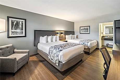 2 Queen Beds Non-Smoking Executive Room Poolside Mini Fridge Work Desk With Power Usb Full Breakfast