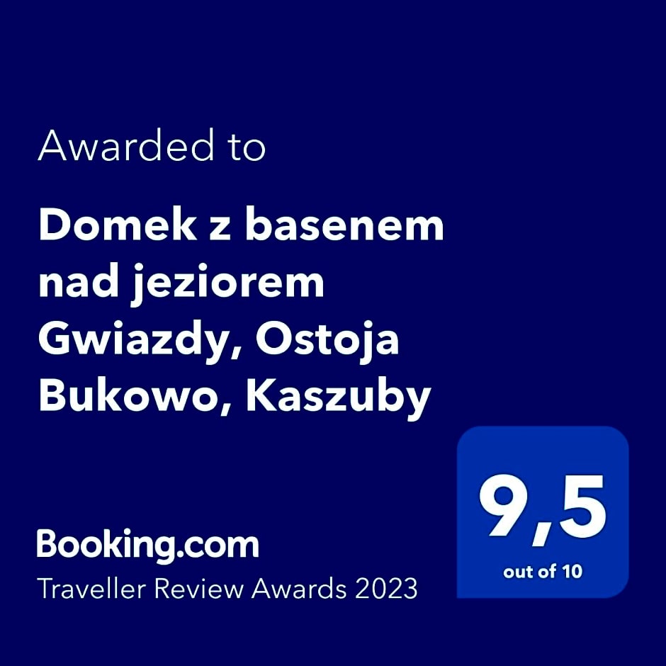 Domek z basenem nad jeziorem Gwiazdy, Ostoja Bukowo, Kaszuby