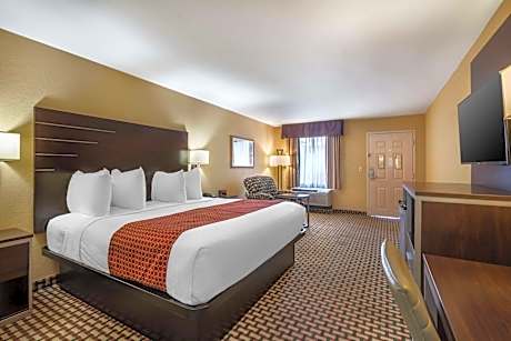 1 King Bed, Smoking Room, High Speed Internet Access, Microwave, Refrigerator, Continental Breakfast