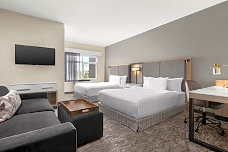 Queen Suite with Sofa Bed and Roll-in Shower - Mobility Accessible