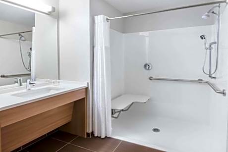 Queen Room with Roll-In Shower - Mobility Accessible/Non-Smoking