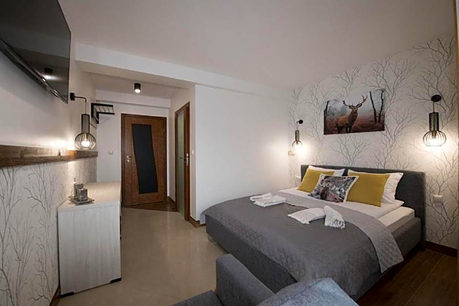 Biały Jeleń z basenem i jacuzzi