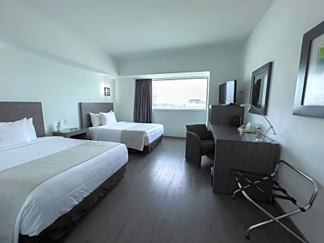 Double Room with Two Double Beds With Street View